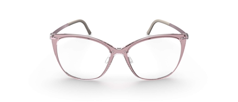 Silhouette Infinity View Brillestel (Form: Firkantet - Farve: Pink)