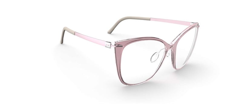 Silhouette Infinity View Brillestel (Form: Firkantet - Farve: Pink)