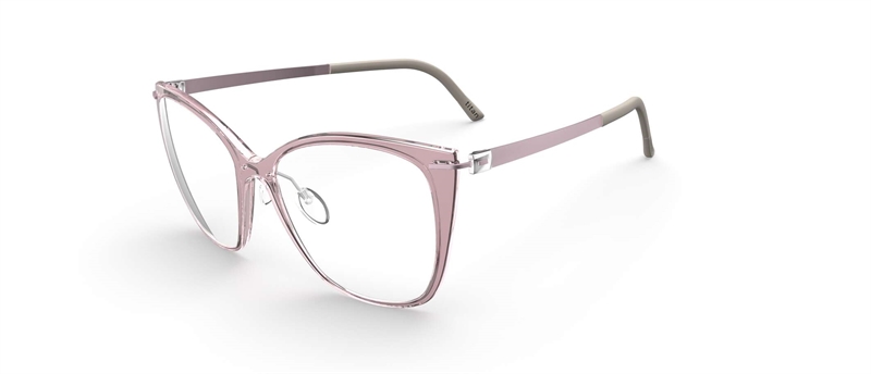 Silhouette Infinity View Brillestel (Form: Firkantet - Farve: Pink)