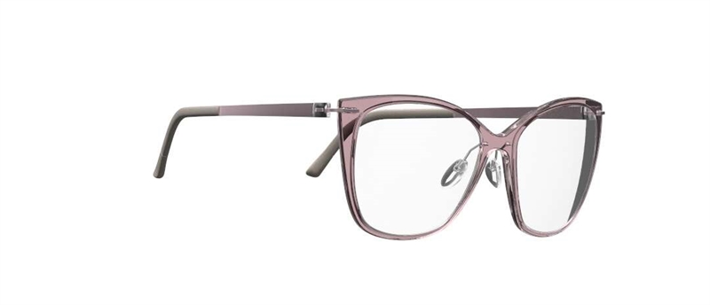 Silhouette Infinity View Brillestel (Form: Firkantet - Farve: Pink)