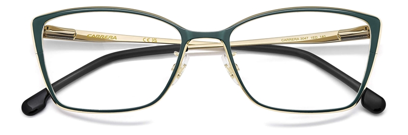 CARRERA 3047 Brillestel (Form: Firkantet - Farve: Grøn)