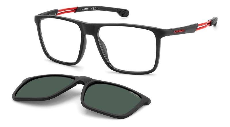 CARRERA CA 4020/CS Solbrille (Form: Firkantet - Farve: Sort)