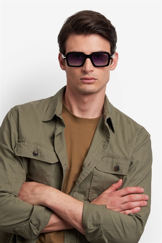 CARRERA 358/S Solbrille (Form: Firkantet - Farve: Guld)