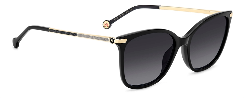 CAROLINA HERRERA HER 0261/G/S Solbrille (Form: Firkantet - Farve: Sort)