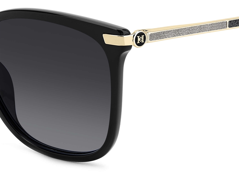 CAROLINA HERRERA HER 0261/G/S Solbrille (Form: Firkantet - Farve: Sort)
