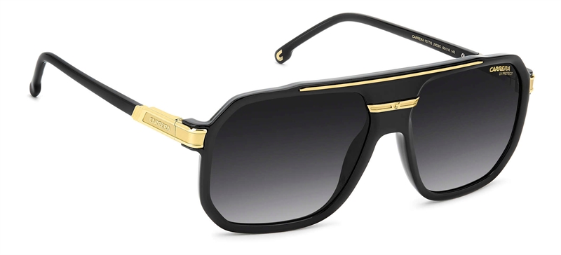 CARRERA 1077/S Solbrille (Form: Firkantet - Farve: Sort)