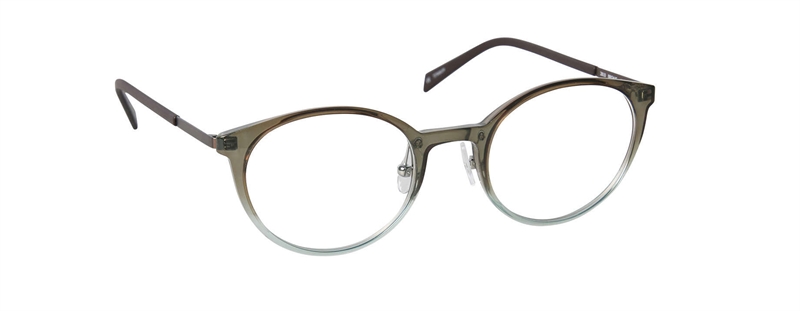 nine eyewear 2810 Brillestel (Form: Panto - Farve: Brun)