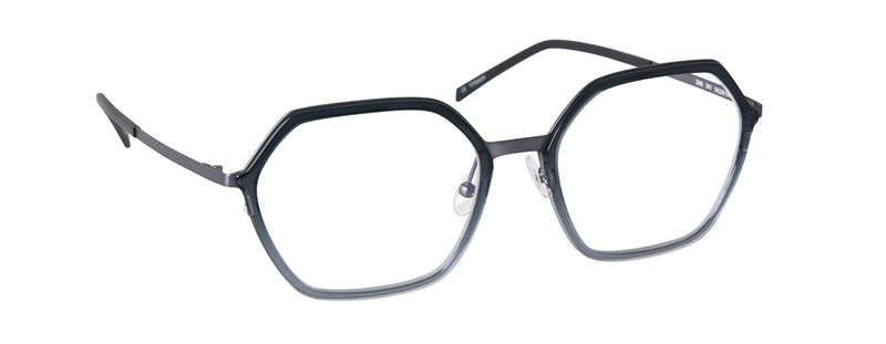 nine eyewear 2285 Brillestel (Form: Firkantet - Farve: Blå)