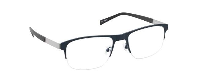 nine eyewear 2557 Brillestel (Form: Firkantet - Farve: Blå)