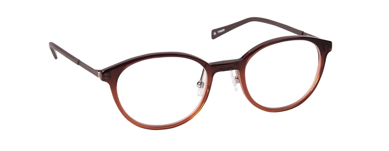 nine eyewear 2733 Brillestel (Form: Panto - Farve: Brun)