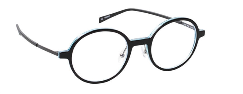 nine eyewear 2710 Brillestel (Form: Rund - Farve: Blå)
