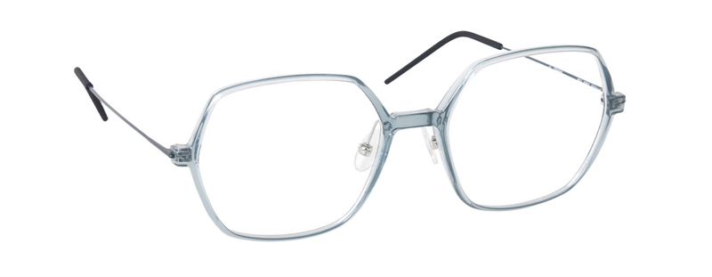 nine eyewear 2812 Brillestel (Form: Panto - Farve: Blå)