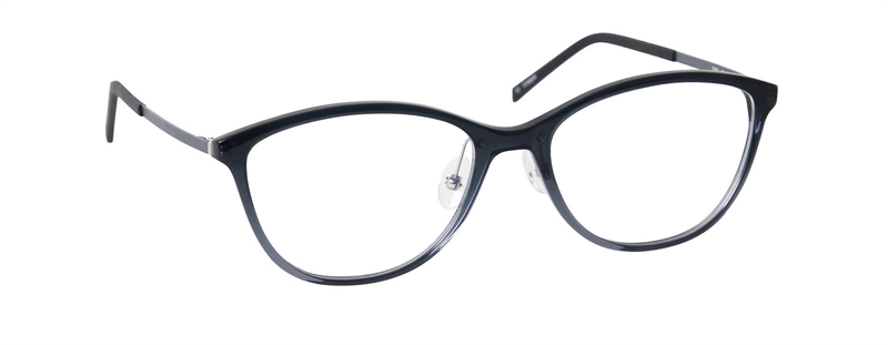 nine eyewear 2752 Brillestel (Form: Oval - Farve: Blå)