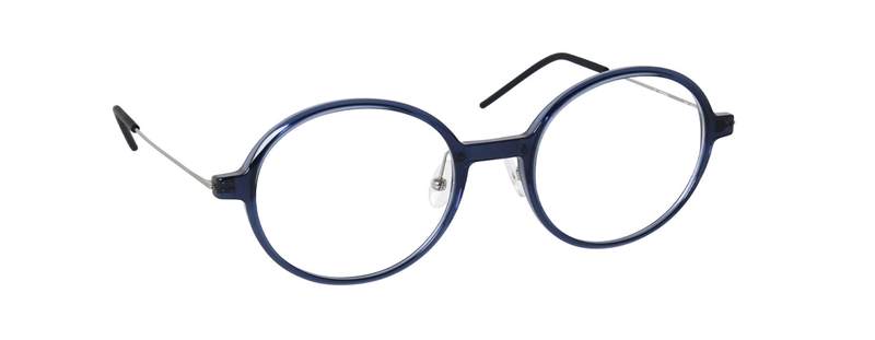 nine eyewear 2811 Brillestel (Form: Rund - Farve: Blå)