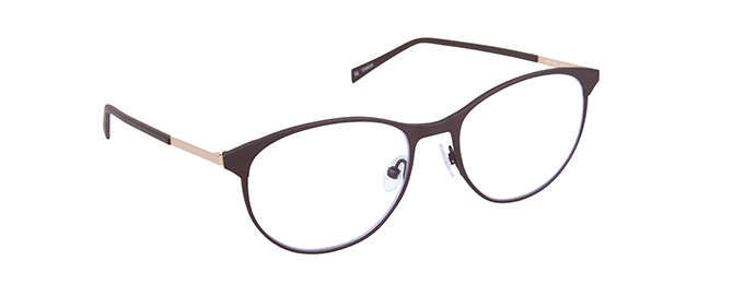 nine eyewear 2575 Brillestel (Form: Panto - Farve: Brun)