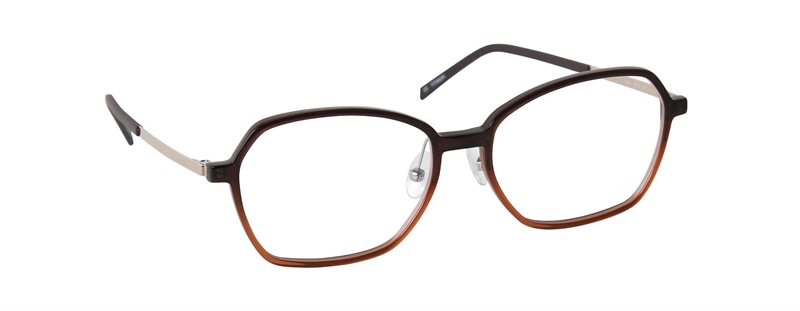 nine eyewear 2759 Brillestel (Form: Firkantet - Farve: Brun)