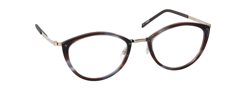 nine eyewear 2925 Brillestel (Form: Panto - Farve: Brun)