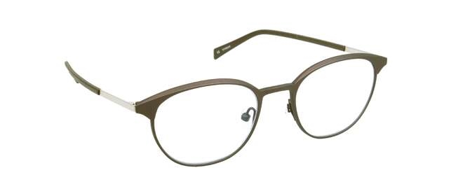 nine eyewear 2562 Brillestel (Form: Panto - Farve: Brun)