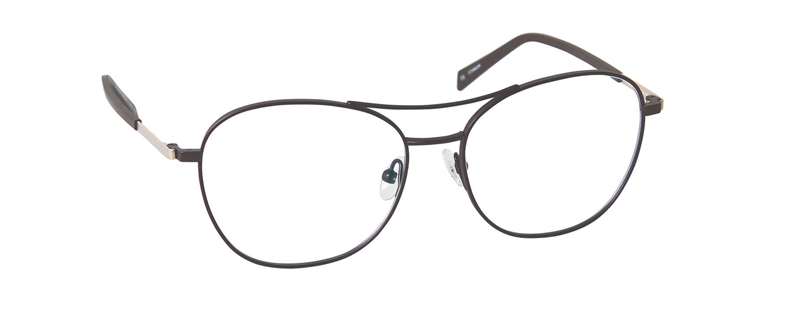 nine eyewear 2355 Brillestel (Form: Panto - Farve: Brun)