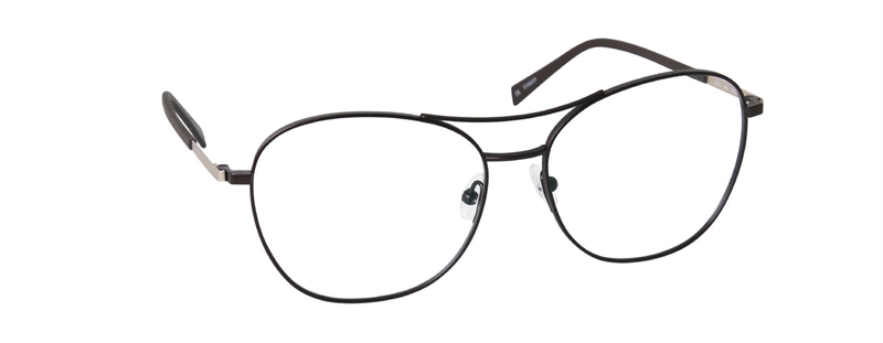 nine eyewear 2355 Brillestel (Form: Panto - Farve: Brun)