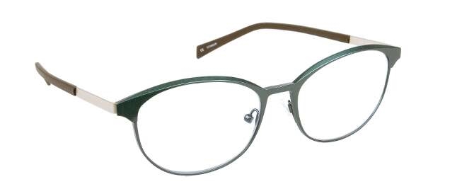 nine eyewear 2565 Brillestel (Form: Panto - Farve: Grøn)