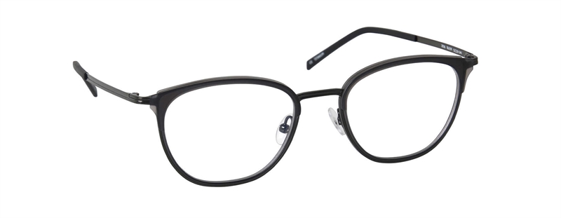 nine eyewear 2936 Brillestel (Form: Panto - Farve: Sort)