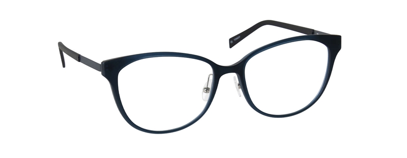 nine eyewear 2824 Brillestel (Form: Firkantet - Farve: Blå)