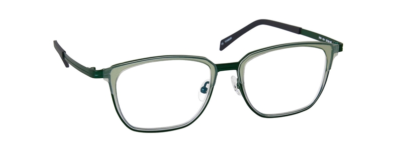 nine eyewear 2939 Brillestel (Form: Firkantet - Farve: Grøn)