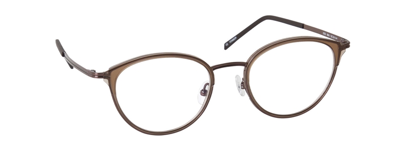 nine eyewear 2935 Brillestel (Form: Panto - Farve: Brun)