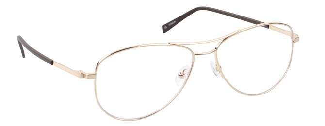 nine eyewear 2347 Brillestel (Form: Pilot - Farve: Guld)