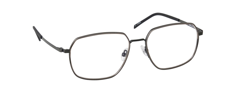 nine eyewear 2918 Brillestel (Form: Firkantet - Farve: Brun)