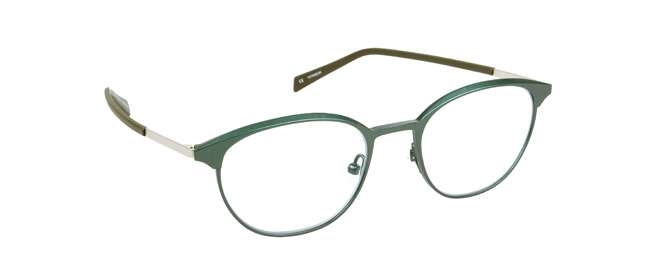 nine eyewear 2562 Brillestel (Form: Panto - Farve: Grøn)
