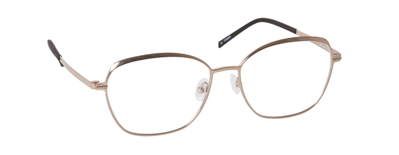 nine eyewear 2584 Brillestel (Form: Firkantet - Farve: Guld)