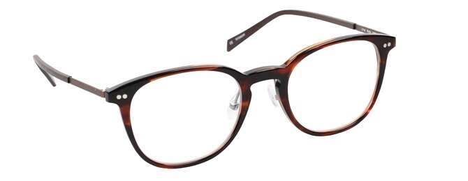 nine eyewear 2716 Brillestel (Form: Panto - Farve: Brun)