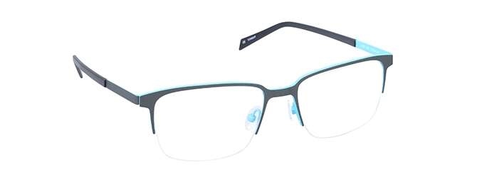 nine eyewear 2559 Brillestel (Form: Firkantet - Farve: Sort)