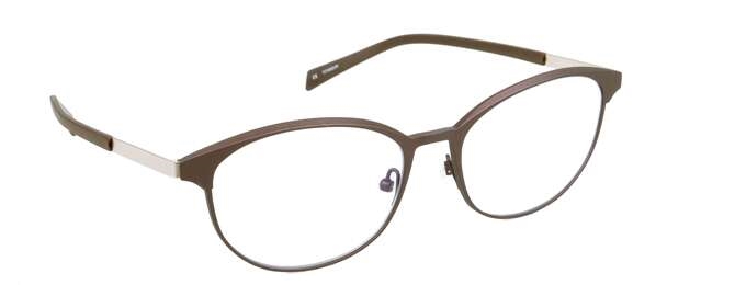 nine eyewear 2565 Brillestel (Form: Panto - Farve: Brun)