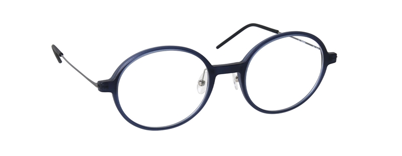 nine eyewear 2811 Brillestel (Form: Rund - Farve: Blå)