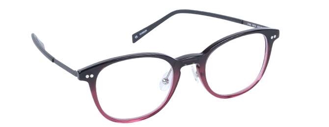 nine eyewear 2716 Brillestel (Form: Panto - Farve: Rød)