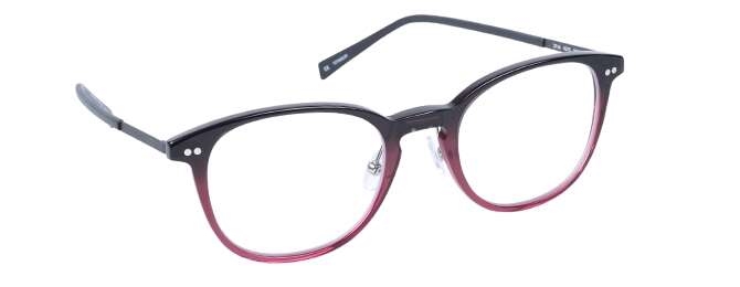 nine eyewear 2716 Brillestel (Form: Panto - Farve: Rød)