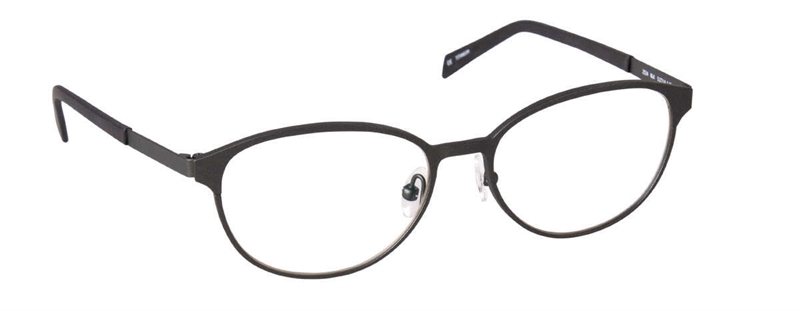 nine eyewear 2534 Brillestel (Form: Panto - Farve: Sort)