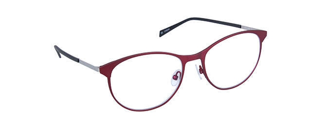 nine eyewear 2575 Brillestel (Form: Panto - Farve: Rød)