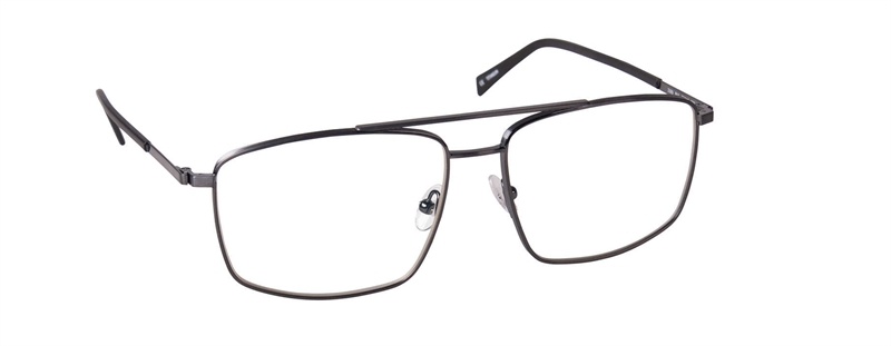 nine eyewear 2369 Brillestel (Form: Firkantet - Farve: Sort)