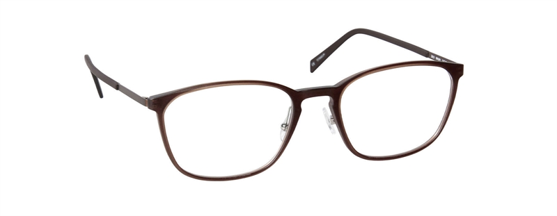 nine eyewear 2819 Brillestel (Form: Firkantet - Farve: Brun)