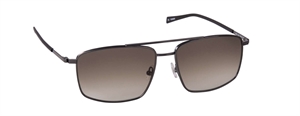 nine eyewear 2369S Solbrille (Form: Firkantet - Farve: Sort)