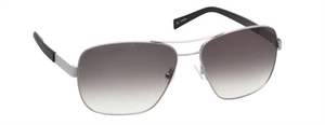 nine eyewear 2319S Solbrille (Form: Pilot - Farve: Sølv)