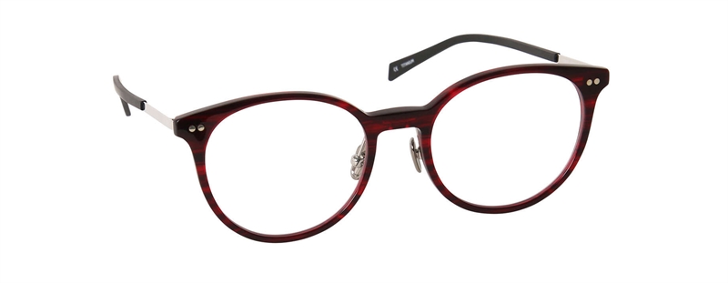 nine eyewear 2743 Brillestel (Form: Panto - Farve: Rød)