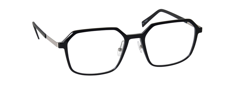 nine eyewear 2826 Brillestel (Form: Firkantet - Farve: Sort)