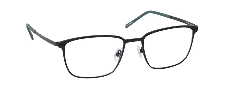nine eyewear 2587 Brillestel (Form: Firkantet - Farve: Sort)