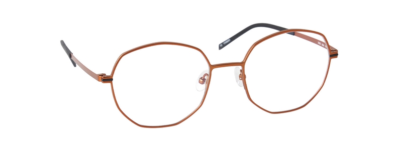 nine eyewear 2582 Brillestel (Form: Panto - Farve: Orange)