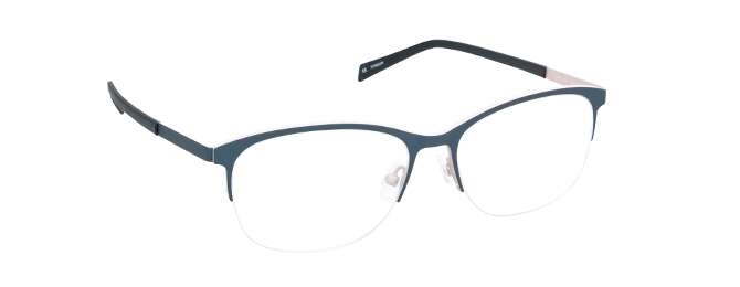 nine eyewear 2558 Brillestel (Form: Firkantet - Farve: Blå)